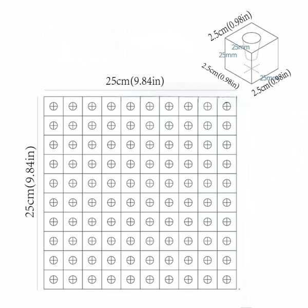 凹孔十字育苗海綿100孔/片