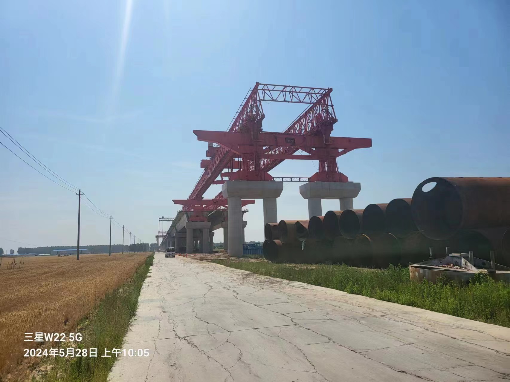 參與河南蘭考（蘭原高速黃河大橋引橋）的建設(shè)