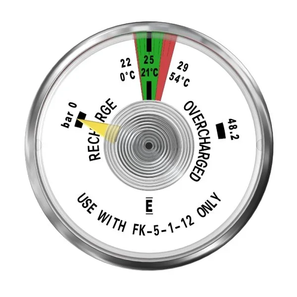 fire extinguishing electrical signal pressure gauge