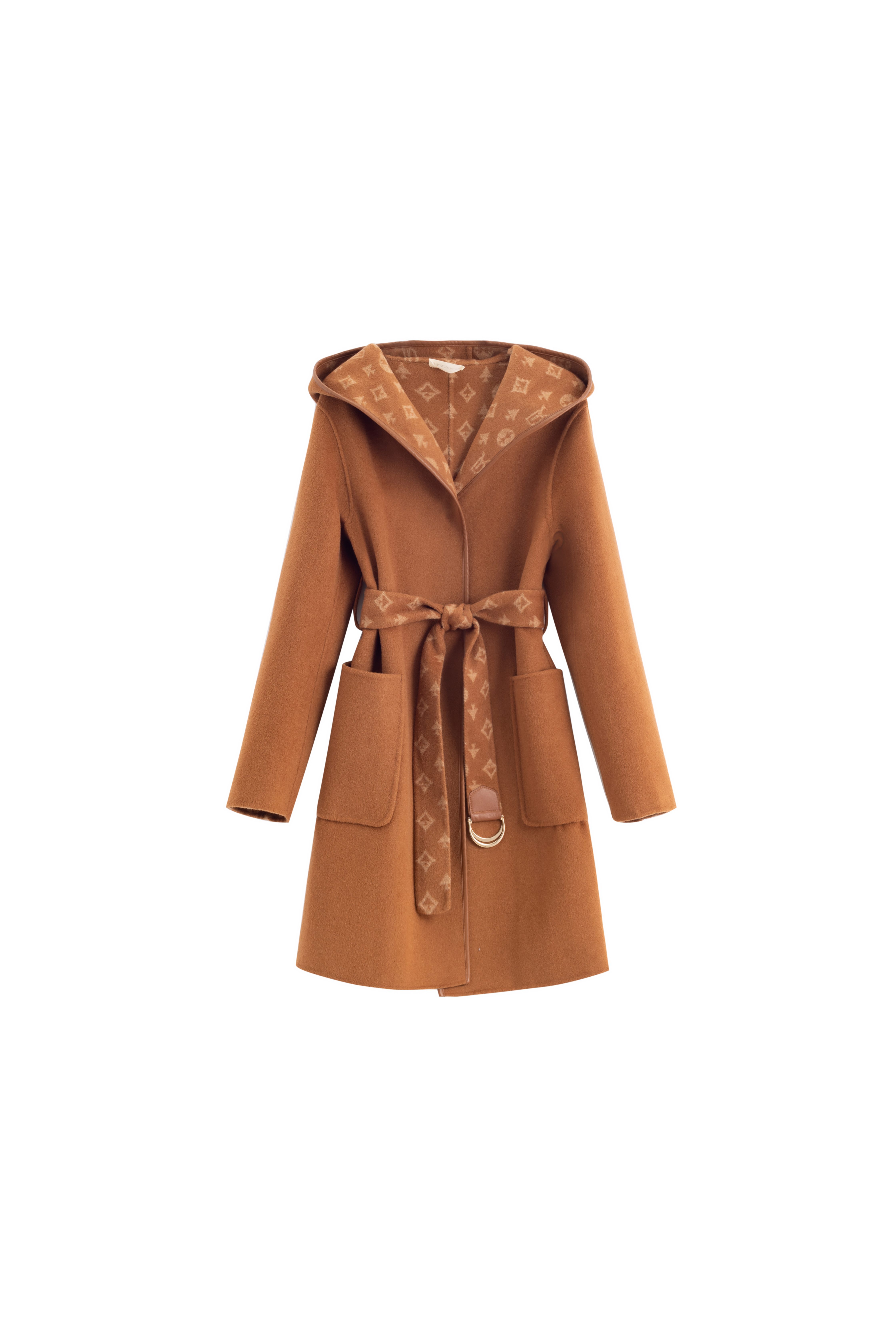 camel long overcoat for women