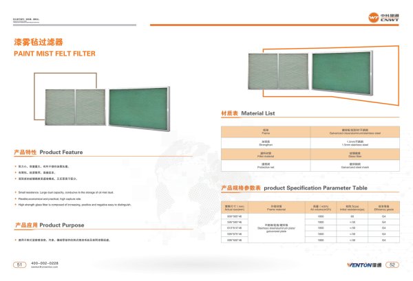 漆霧氈過濾器