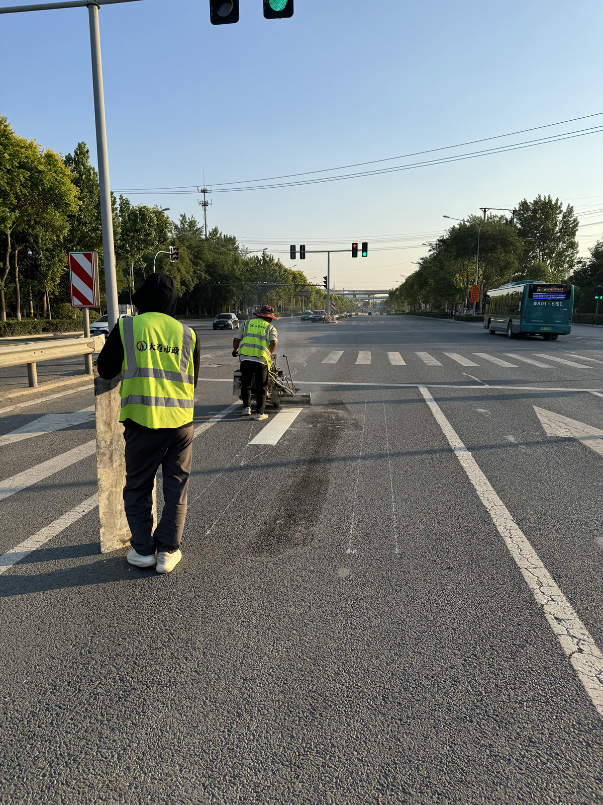 大道市政公路劃線