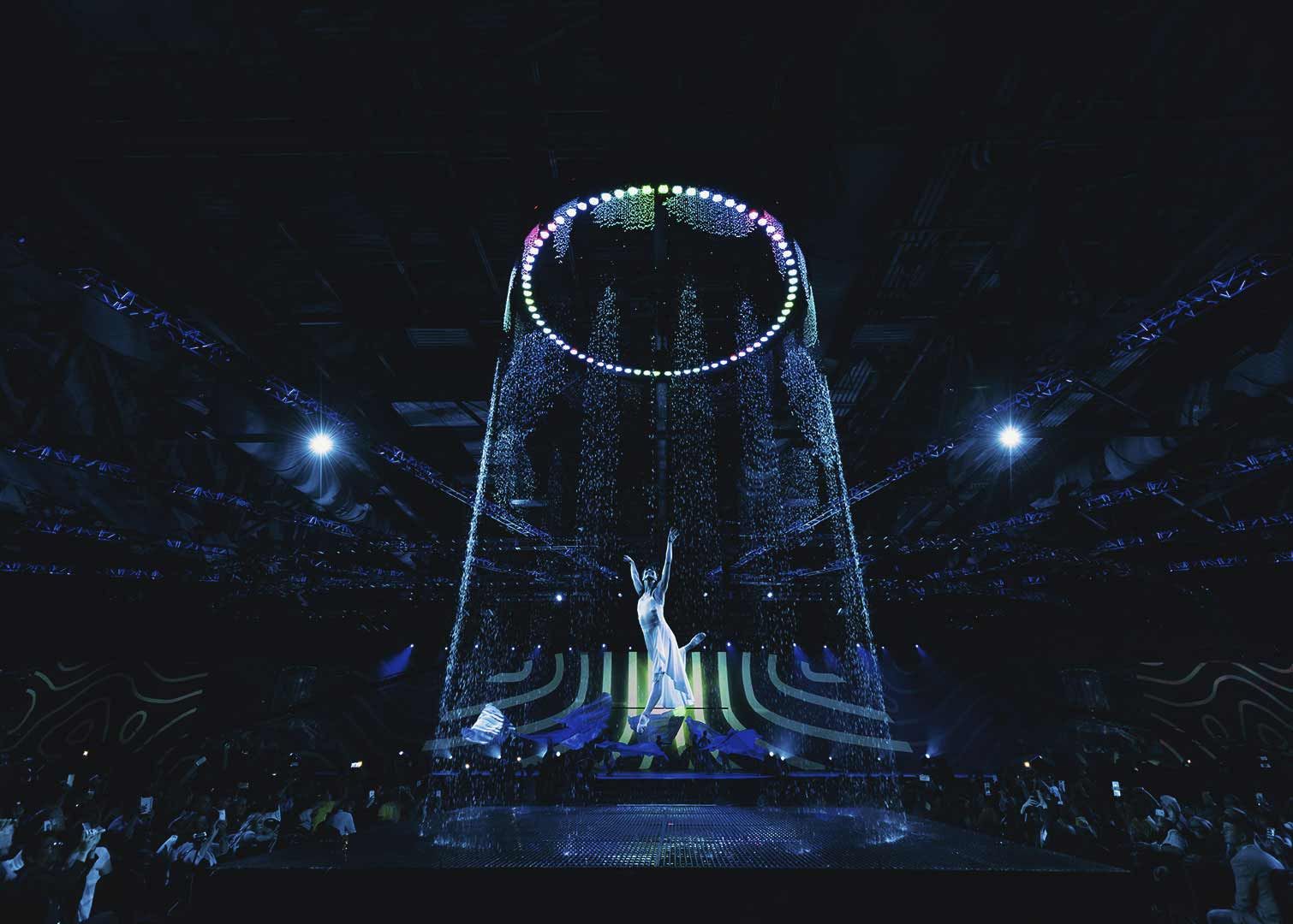 舞台上的全息投影 | 纱幕投影