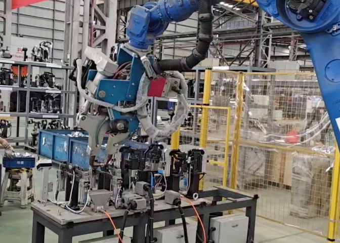 扬州智能机器人点焊生产线装配,机器人点焊生产线