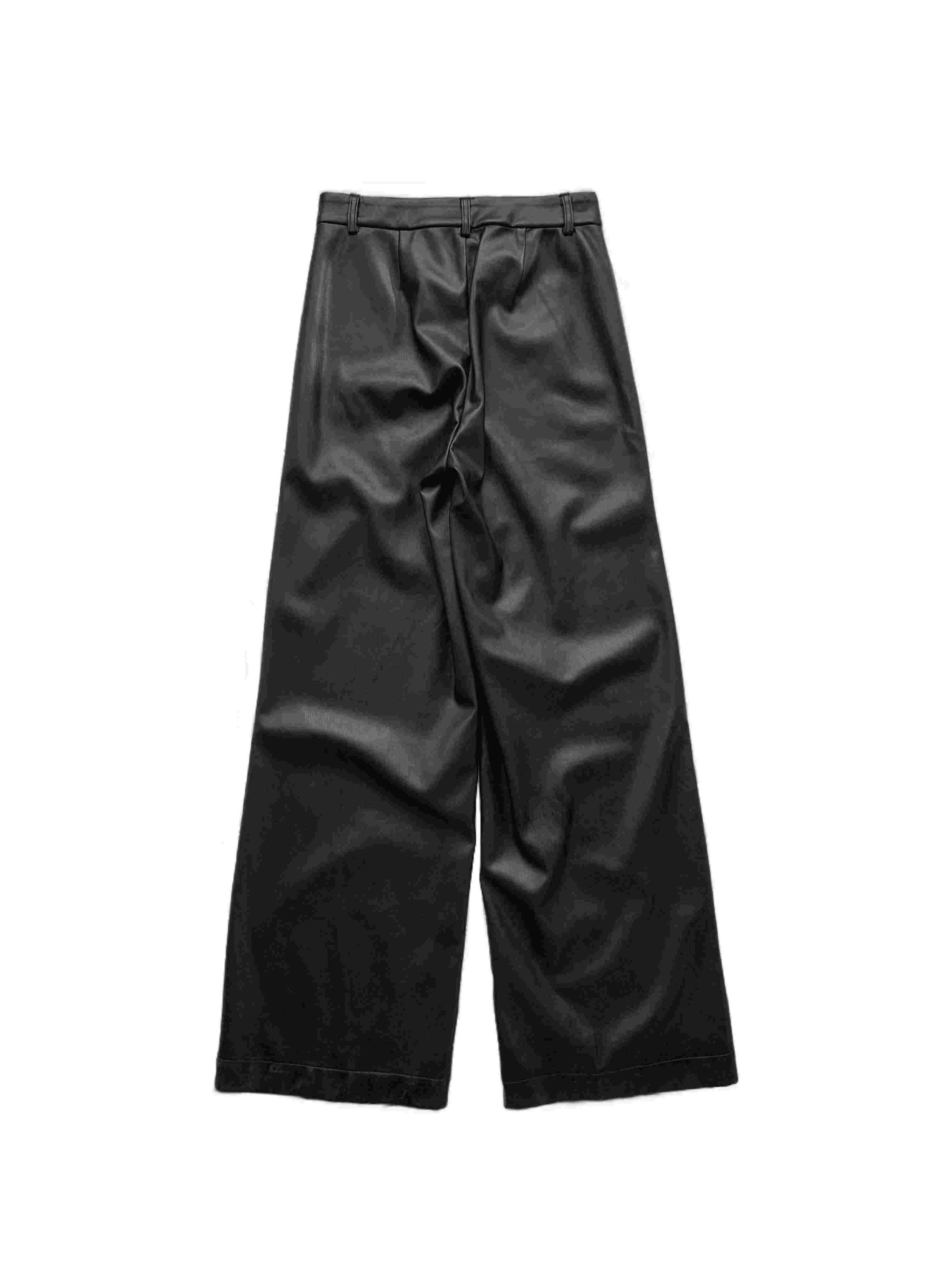 plus-size faux leather pants