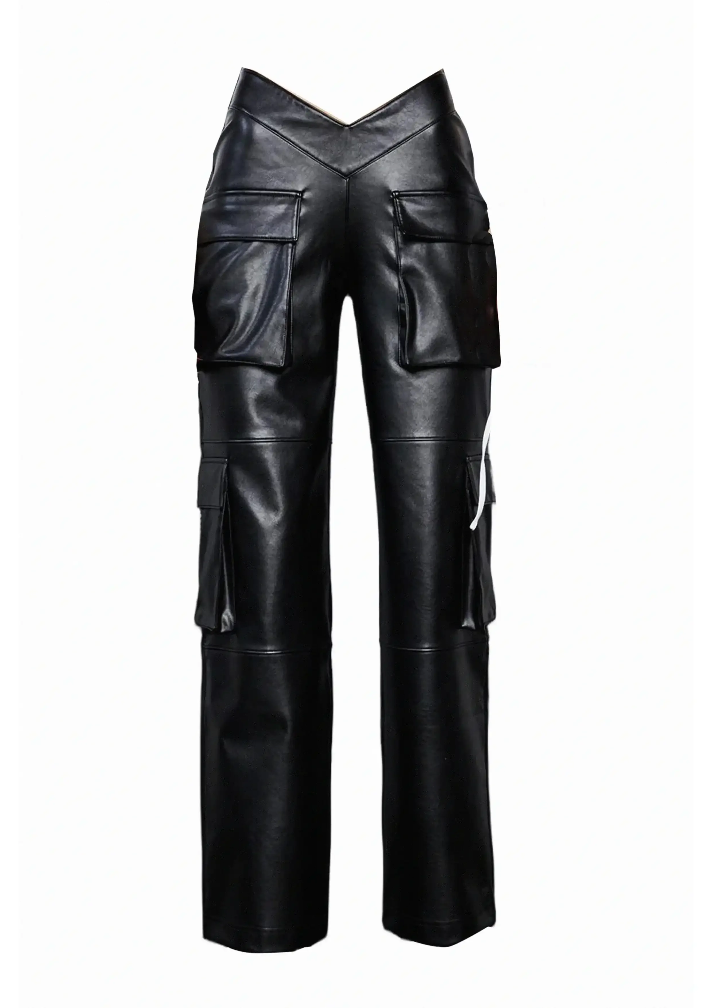 Faux leather pant