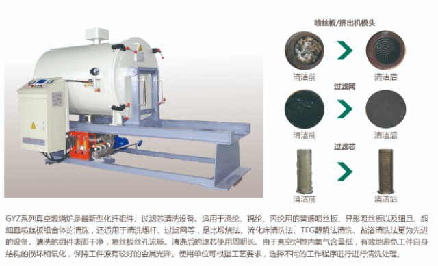 内蒙古绿色环保真空清洗炉适用于熔喷布行业,真空清洗炉