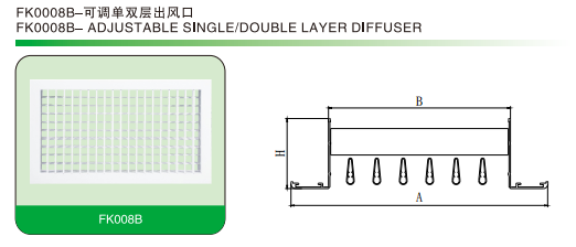 FK0008B-可調(diào)單雙層出風(fēng)口