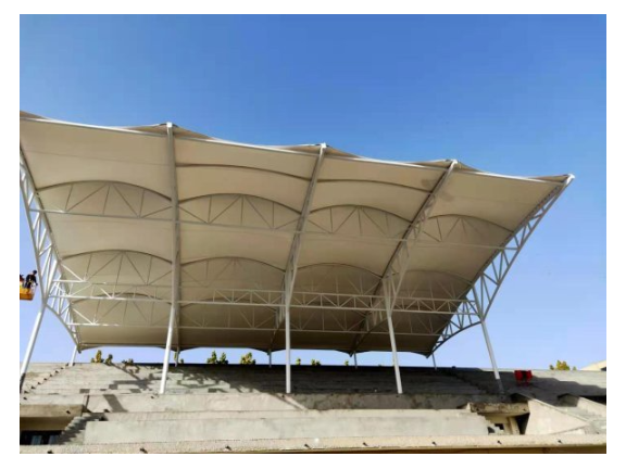 昌吉膜结构景观篷 欢迎来电 宁波市鄞州五乡绿彩遮阳篷供应