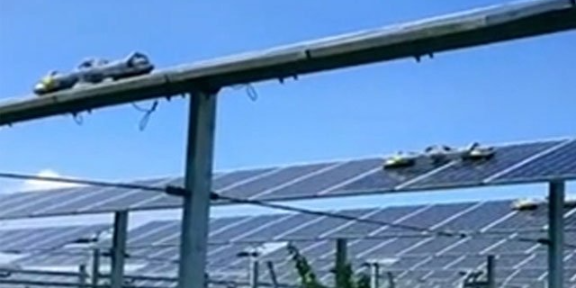 内蒙古太阳能光伏板清洗智能机器人厂家