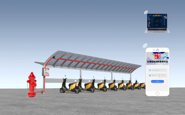 重庆电动自行车车棚消防系统厂家 真诚推荐 南京中旭安全科技供应