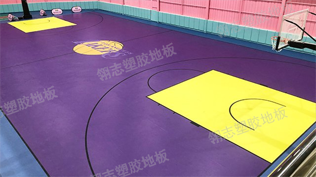 雷州市羽毛球塑胶地板包工包料 深圳市翎志运动地板供应