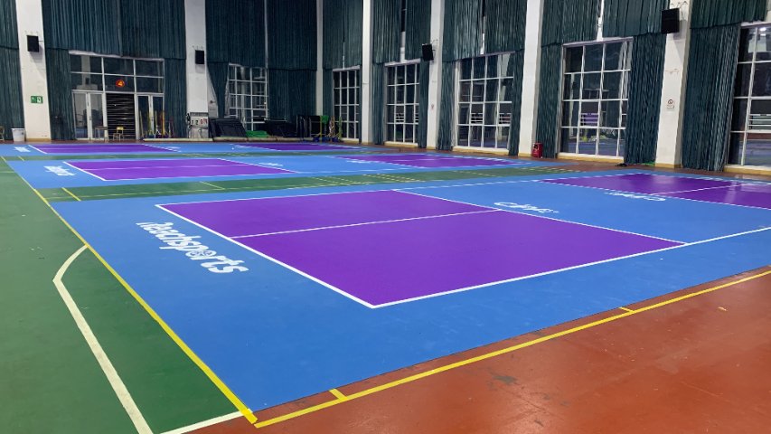 中山市国内匹克球运动地板市场价格 深圳市翎志运动地板供应