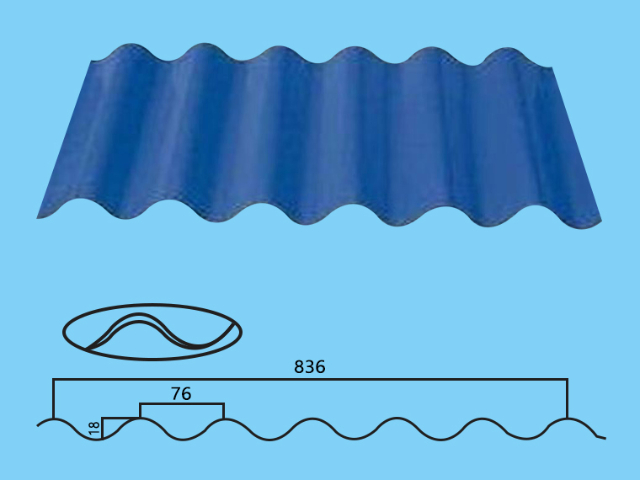 江西836波浪不锈钢瓦厂家供应 江西联航新材料供应