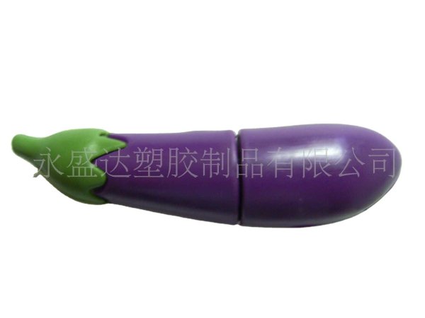 創(chuàng)意pvc軟膠蔬菜造型U盤外殼胡蘿卜茄子黃瓜辣椒贈品廠家