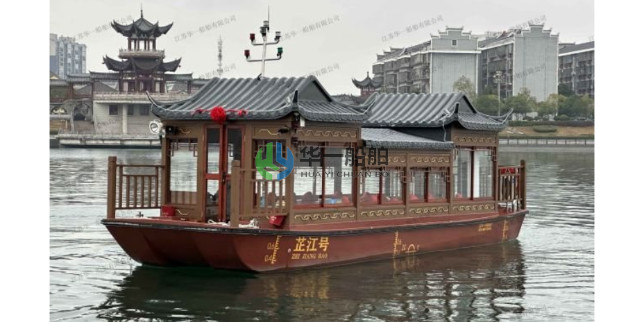上海公园画舫船操作