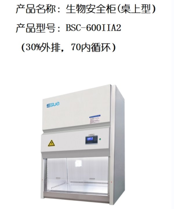 蘇潔 生物安全柜 桌上型BSC-600IIA2、BSC-1000IIA2、BSC-1300IIA2、BSC-1600IIA2