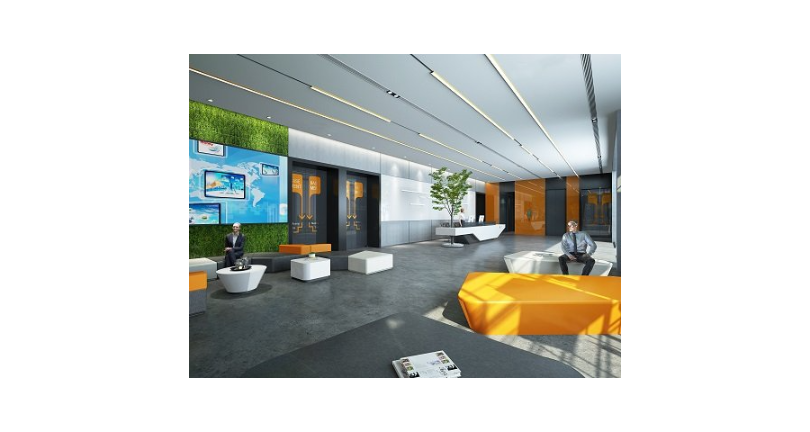 上海办公楼展厅装修设计方案 上海森仕装饰设计供应