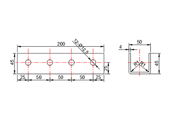 八孔槽型連接