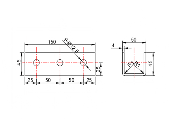 六孔槽型連接