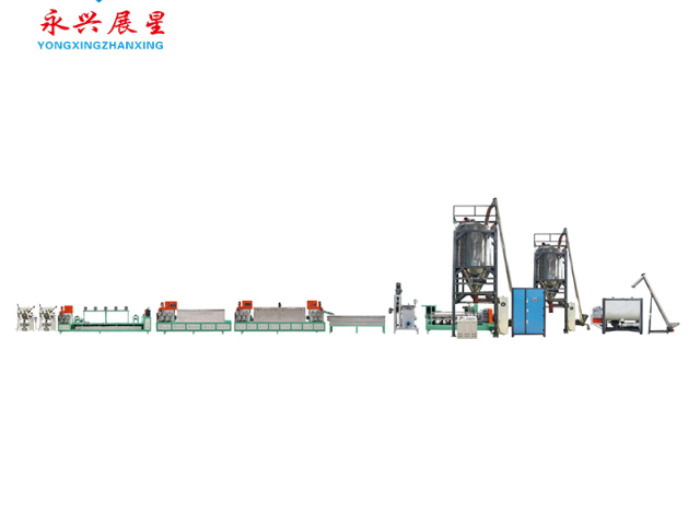 青岛PET双螺杆塑钢打包带生产线设备公司,塑钢打包带生产线设备