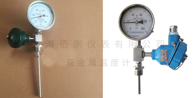 西藏带热电偶双金属温度计价格,双金属温度计