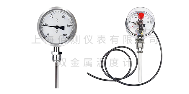 贵州电接点双金属温度计 上海佰测仪表供应