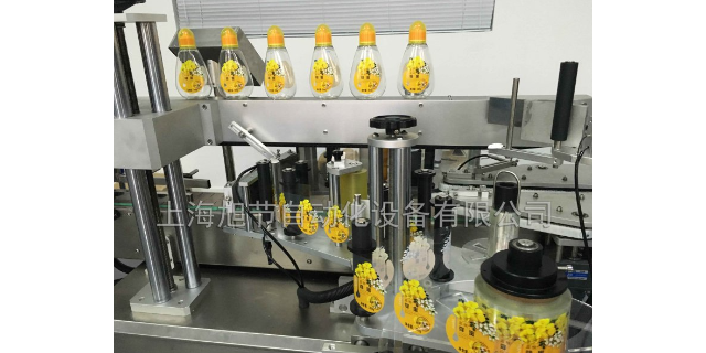 浙江酸奶玻璃瓶全自动双面贴标机支持试机 诚信互利 上海旭节自动化设备供应