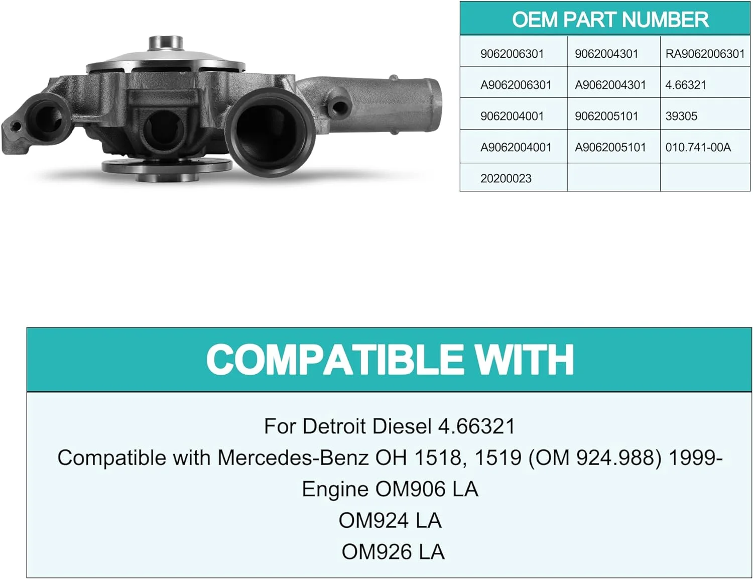 Truck Water Pump WP-2474