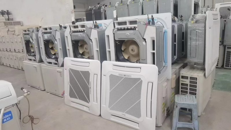 嵌入式二手天花机批发价格 广州凉之夏冷气工程设备供应