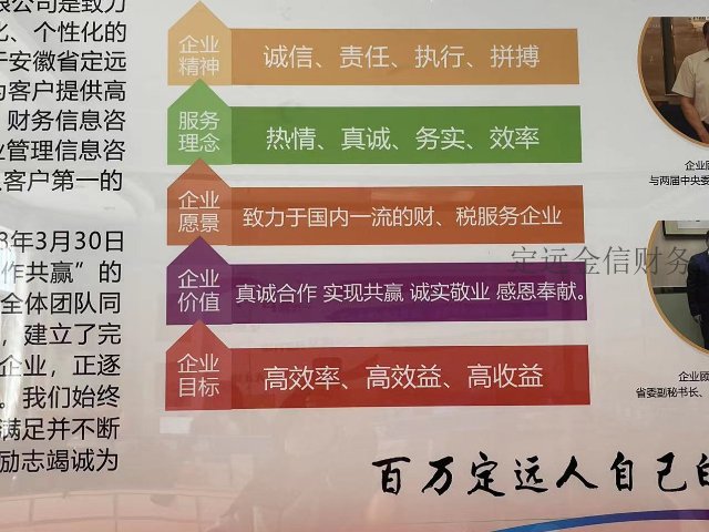 运营财税咨询市场价 安徽代账 定远县金信财务管理供应