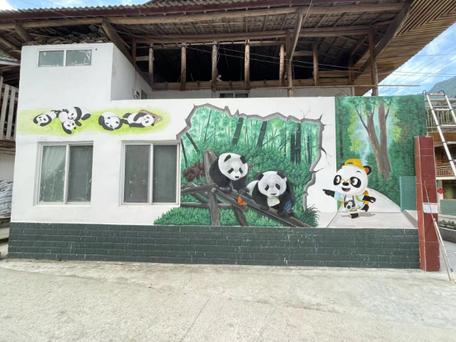 四川户外墙体彩绘联系方式 四川蓉城福道文化传播供应