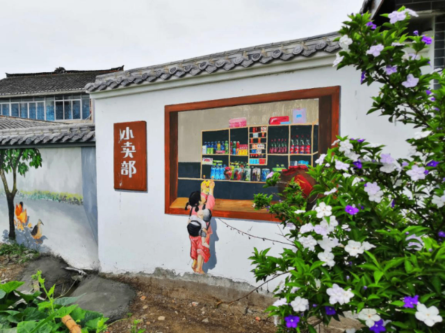 成都新农村建设彩绘墙画 四川蓉城福道文化传播供应