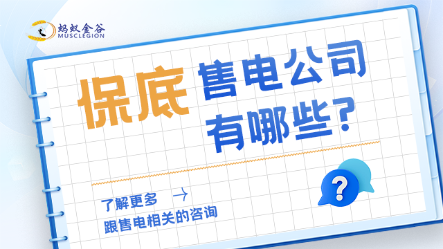 揭阳粤电售电公司合作 广东蚂蚁金谷能源科技供应