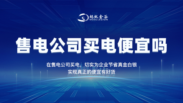 深圳民营售电公司交易服务 广东蚂蚁金谷能源科技供应