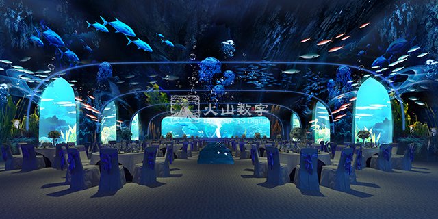 上海婚礼投影素材全息宴会厅项目 值得信赖 深圳市火山图像数字技术供应