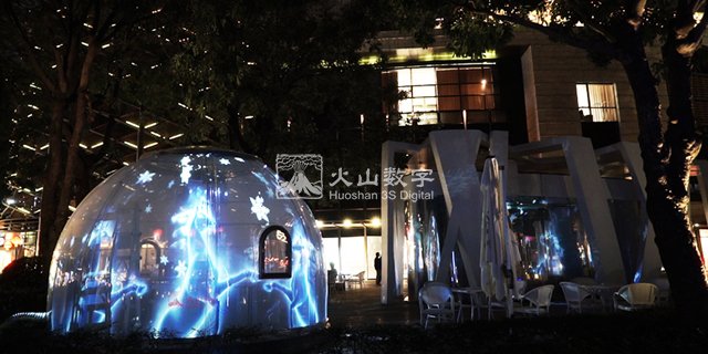 佛山裸眼3D环幕轨道影院全息餐厅项目案例 值得信赖 深圳市火山图像数字技术供应