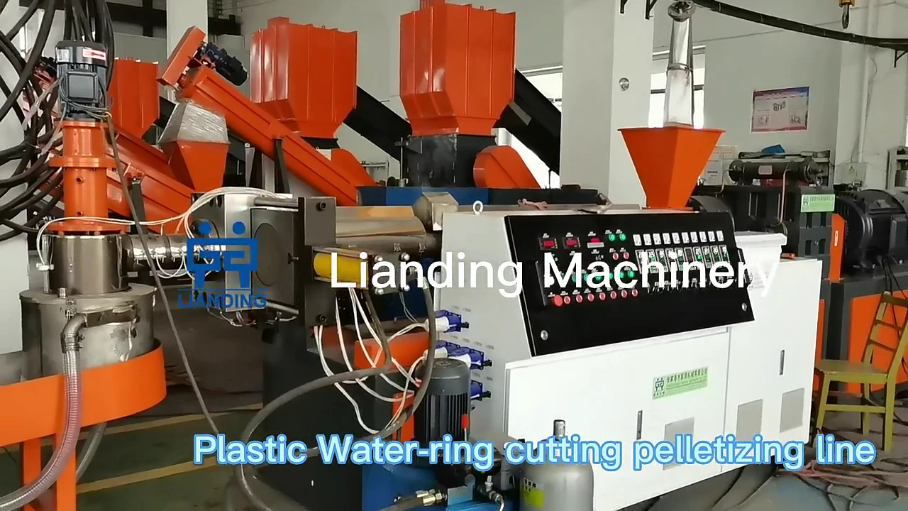 Plastic pellet making machine-Recycled PE PP HDPE LDPE Plastic ...