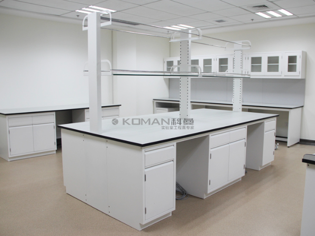 湖南教育实验室家具实验台柜带试剂架