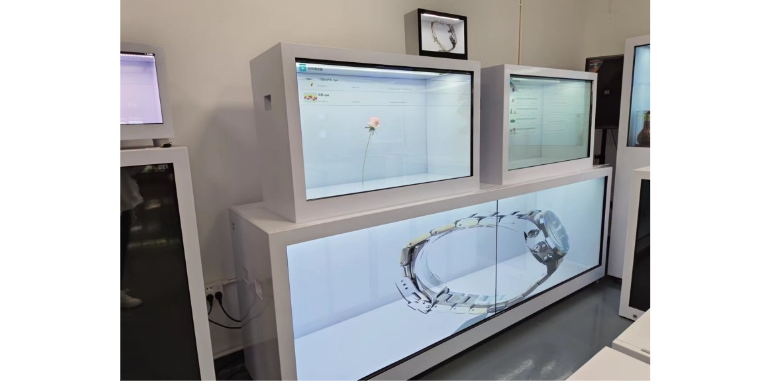 新型透明触摸展示柜行业 来电咨询 深圳市视通联合电子供应