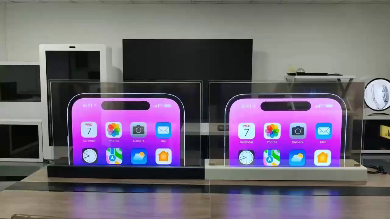 上海55寸OLED透明开合屏,OLED