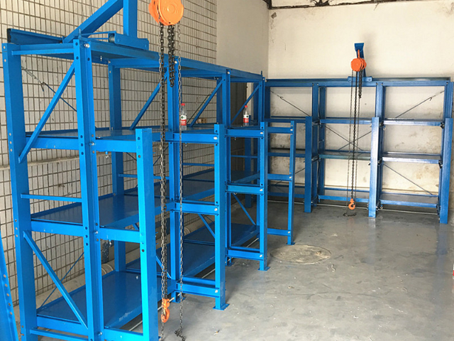 臺(tái)州帶天車型模具架生產(chǎn)廠家 臺(tái)州吉奧貨架供應(yīng)